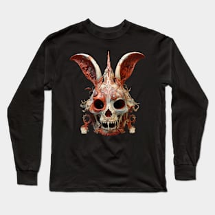 Zombie Easter Bunny Sticker Long Sleeve T-Shirt